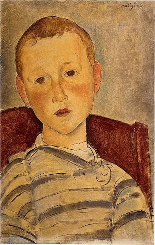 Amedeo Modigliani - 105, Ragazzo con maglietta a righe